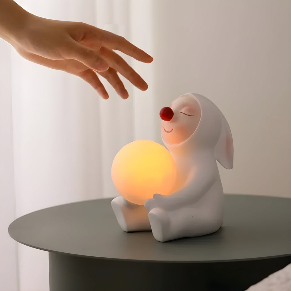 GlowRabbit – USB-opladelig kaninlampe med blødt LED-lys for en magisk stemning