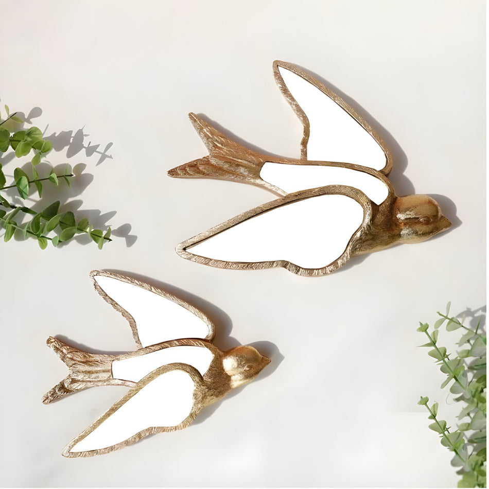 GildedWings – Elegant Vintage Spejl med Enchanted Forest Charm