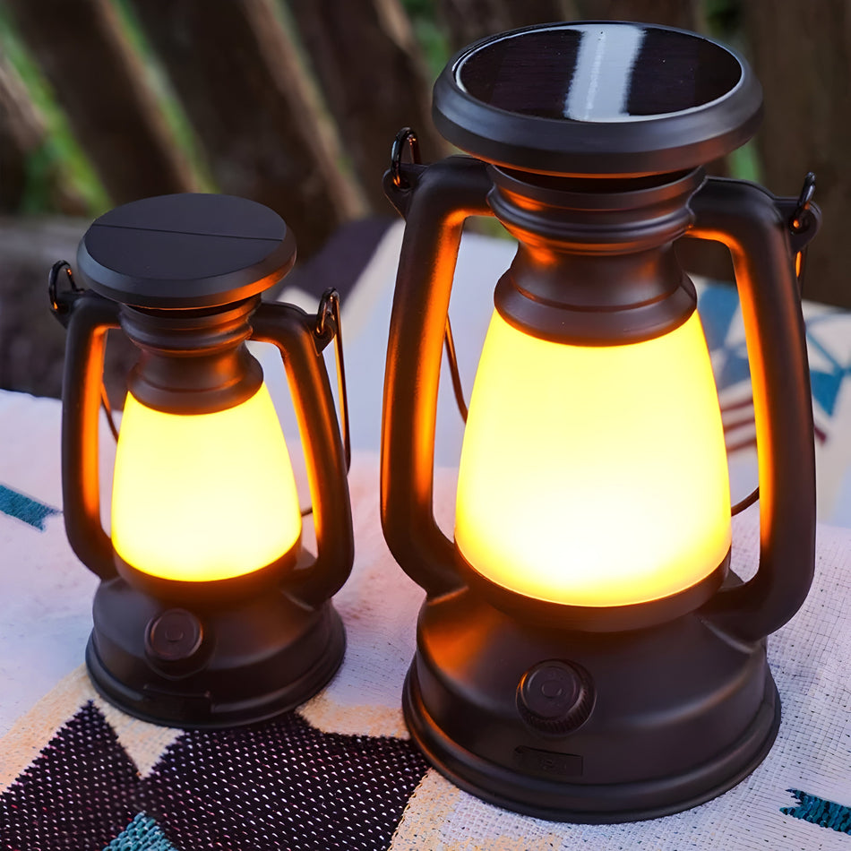 TrailBlaze – Alsidig USB- og solcelledrevet campinglampe til udendørs brug