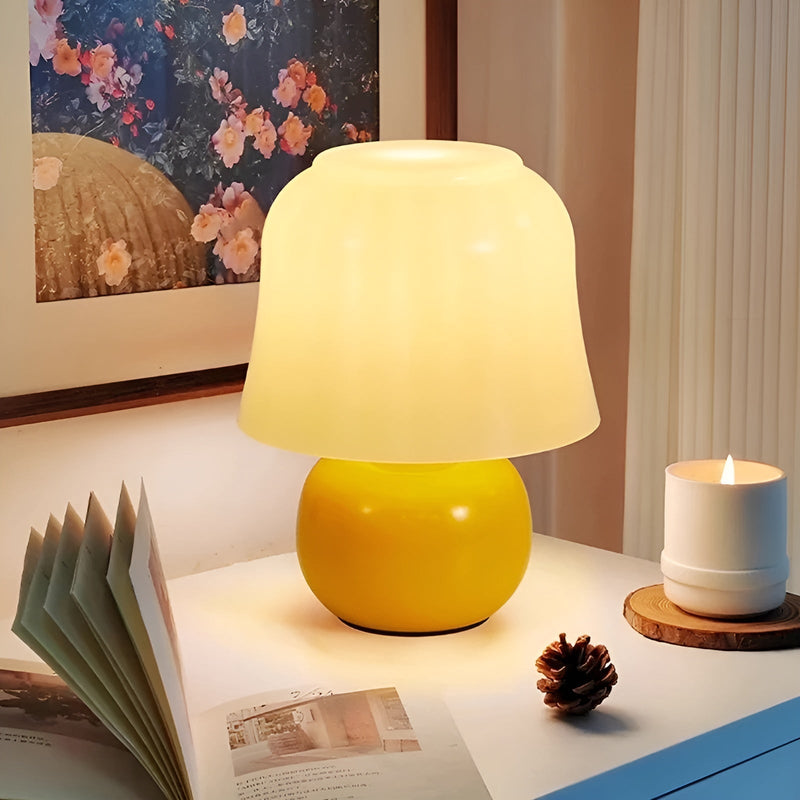GlowMush - Elegant paddehatteformet bordlampe til hyggelig stemningsbelysning