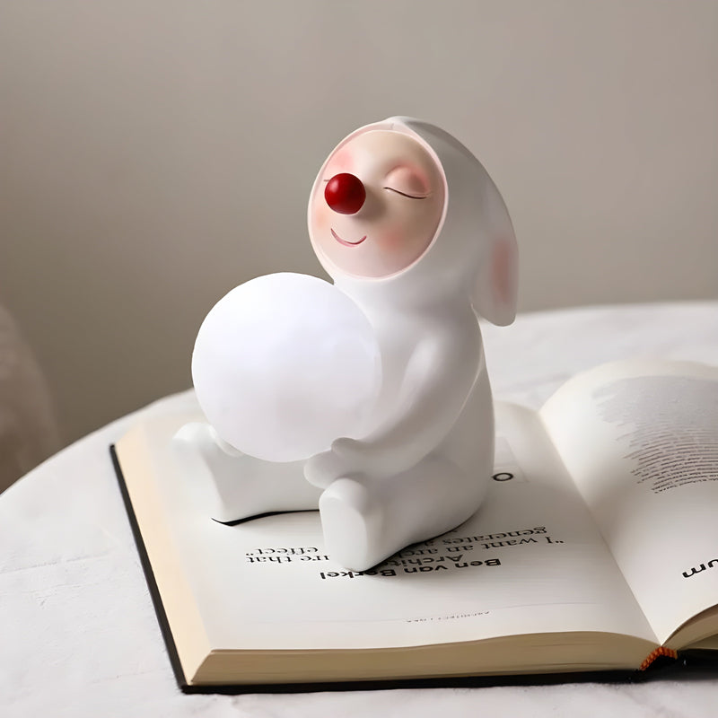 GlowRabbit – USB-opladelig kaninlampe med blødt LED-lys for en magisk stemning