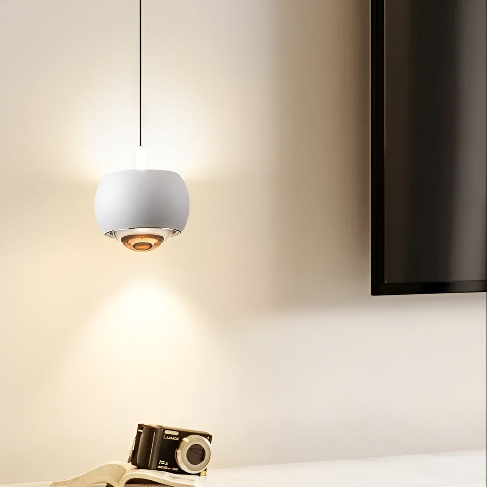 OrbitGlow - Minimalistisk hængelampe med LED-lys med elegant, cirkulært design