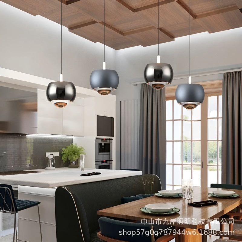 OrbitGlow - Minimalistisk hængelampe med LED-lys med elegant, cirkulært design
