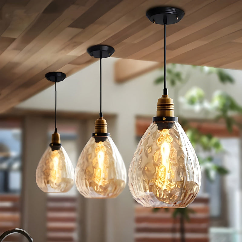 AmberLuxe – Industriel elegant pendellampe med varm og justerbar glød