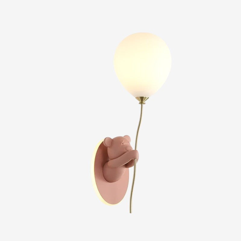 BrightBear – LED Væglampe med Bjørn og Ballon Inspireret Design