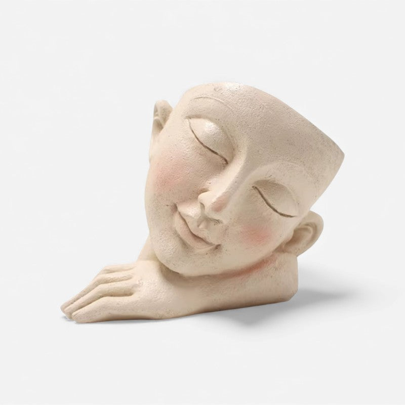 PotFigure - Dekorativ Ansigtsfigur Blomsterpotte