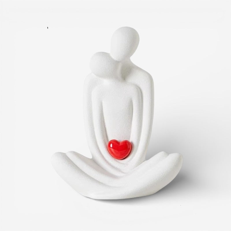 PairBloom - Parinspireret Dekorativ Statue til Borddisplay