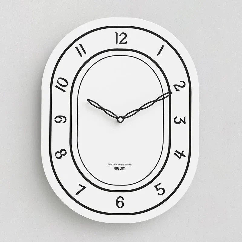 EllipTime - Minimalistisk elliptisk vægur med moderne elegance