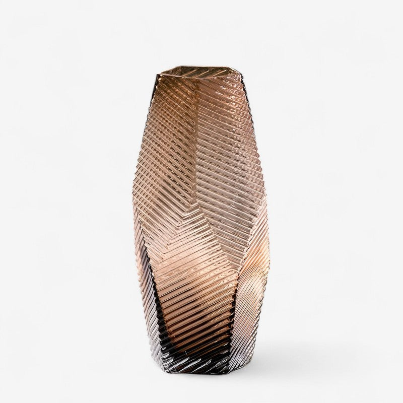 BrewVase – Geometrisk Glasvase til Blomster og Dekorativ Brug