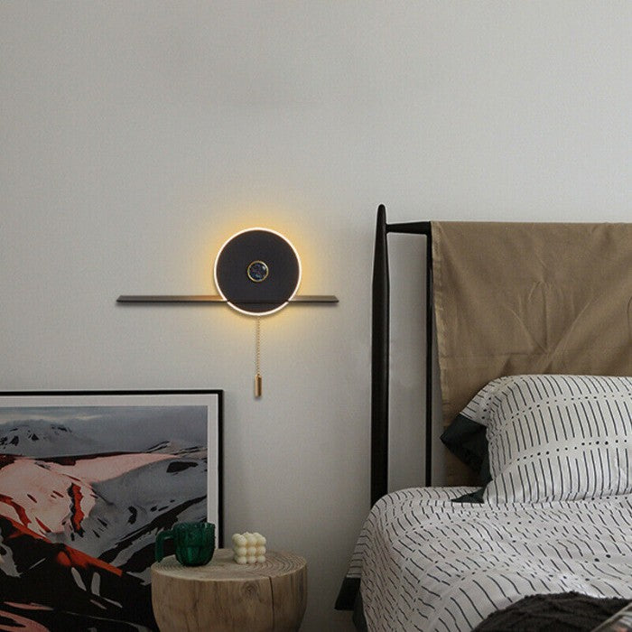 AeroGlow – Moderne Ophæng Bedside Væglampe Med Lynlås