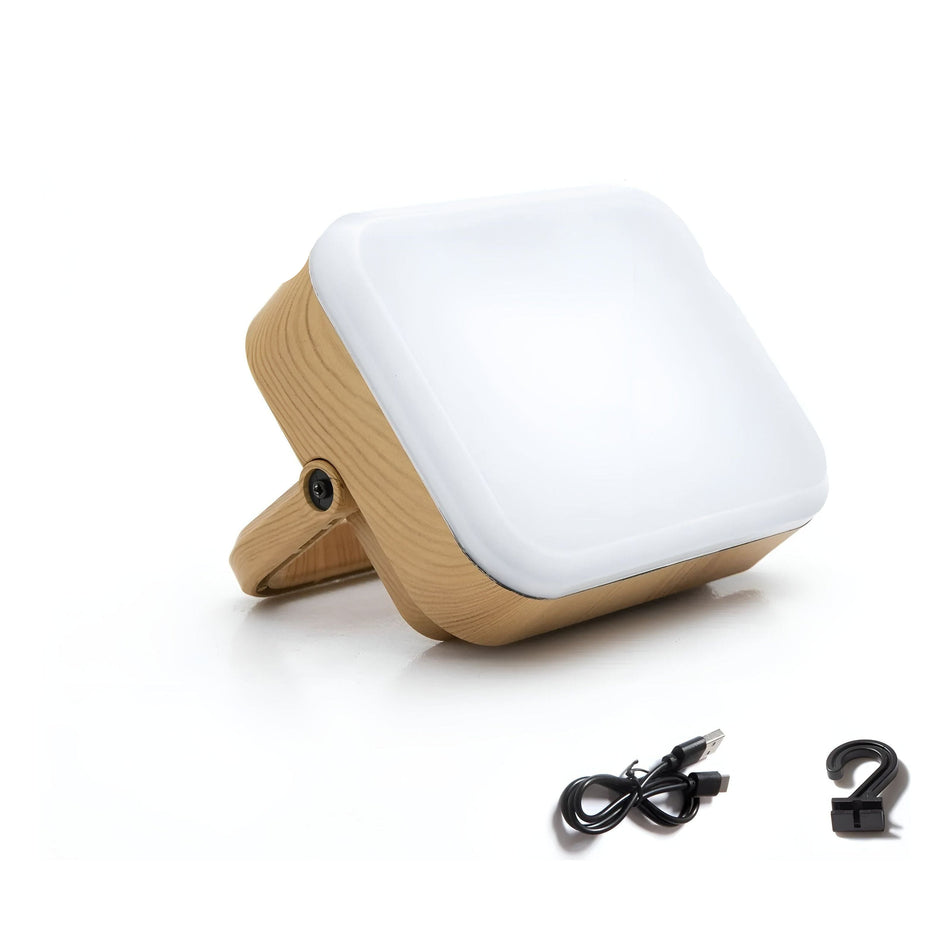 DuraShine – Genopladelig magnetisk LED-campinglampe med dæmpbart lys og powerbank