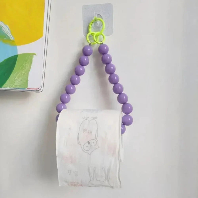BeadHold – Elegant toiletpapirholder med perler og et stilfuldt touch