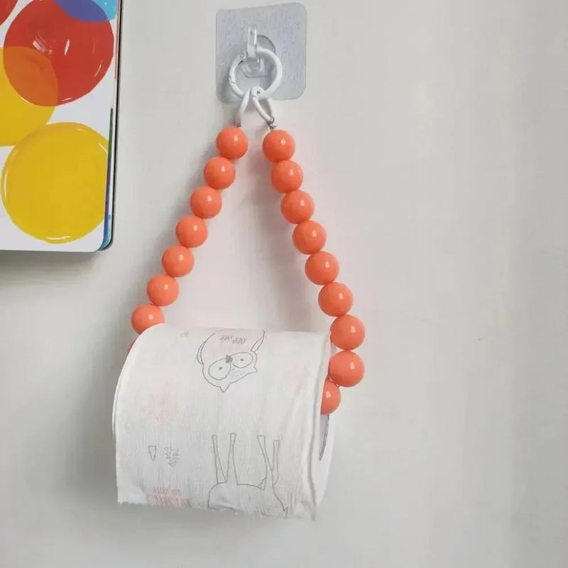 BeadHold – Elegant toiletpapirholder med perler og et stilfuldt touch