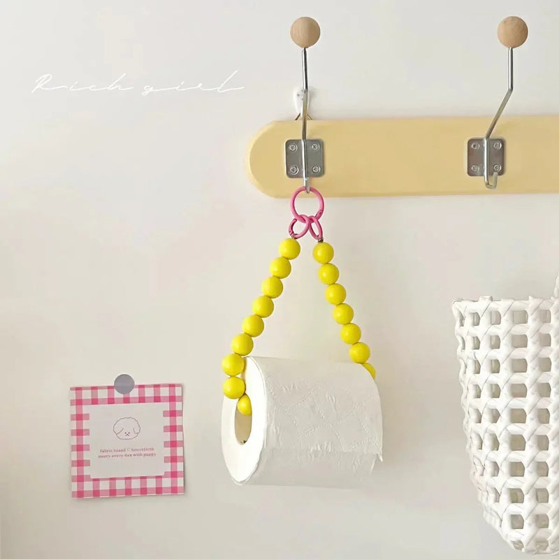 BeadHold – Elegant toiletpapirholder med perler og et stilfuldt touch