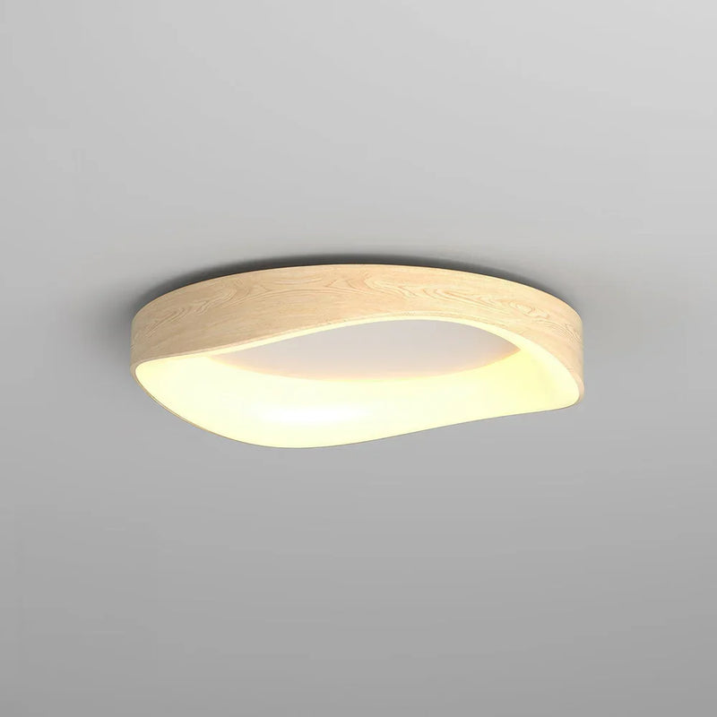GlowTimber - Træloftslampe med blød LED-belysning til elegant interiør