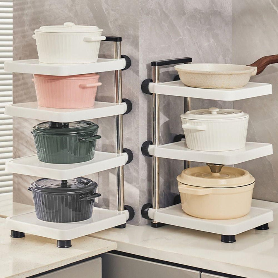 FlexiStore – Justerbar opbevaringsreol til effektiv køkkenorganisering