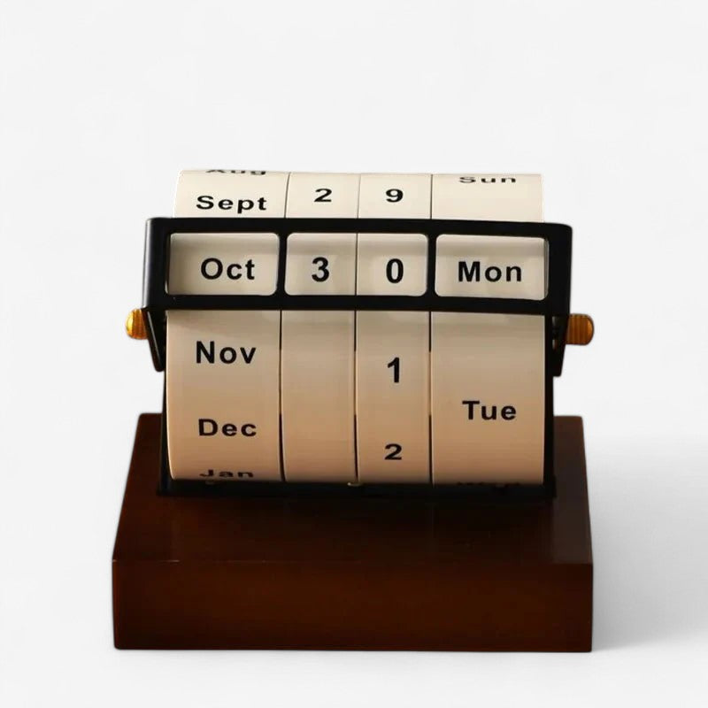 TimeWheel – Roterende Evighedskalender til Bordbrug