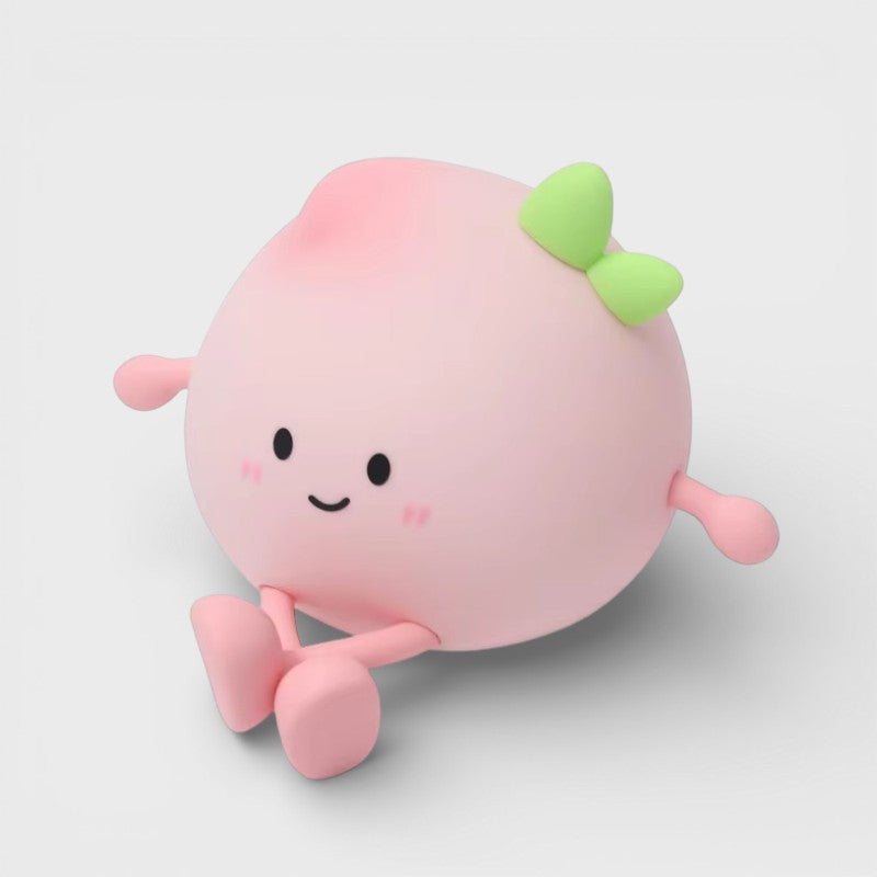 GlowPeach – LED Bordlampe med Fersken Inspireret Design