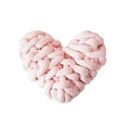LoveTwist - Hyggelig hjerteformet pude med chunky twist-design