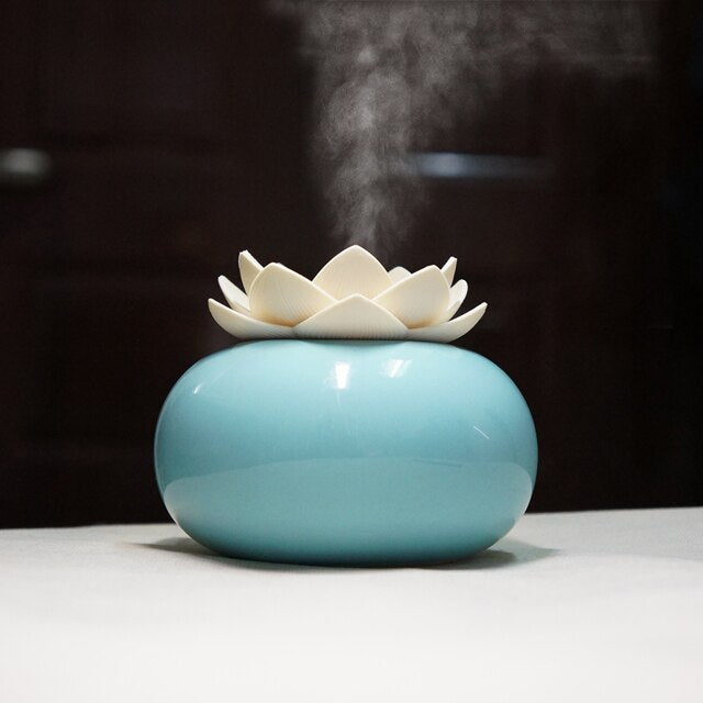 LotuMist - Kompakt Lotusblomst USB Diffuser med LED og 3 Spraytilstande