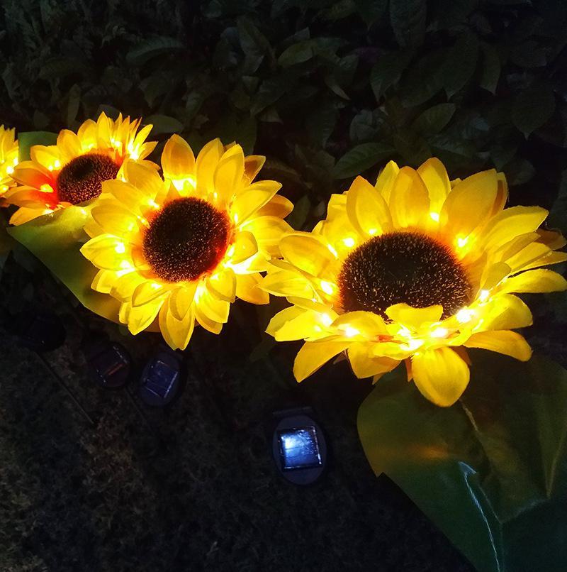SunGlow – Dekorativ solcellehavelampe i solsikkeform til stemningsfuld udendørsbelysning