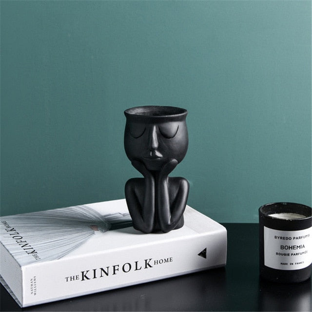 LeafNest – Mini Keramisk Potte med Stilfuldt Design til Sukkulenter