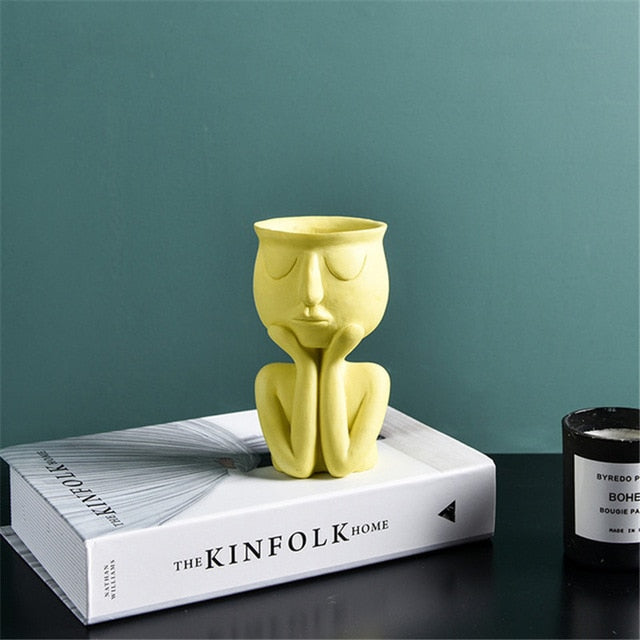 LeafNest – Mini Keramisk Potte med Stilfuldt Design til Sukkulenter