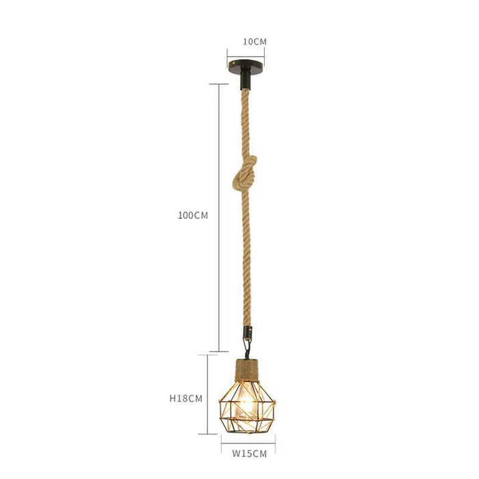 RusticGlow - Vintage Reb Pendel Light for hyggelig stemning