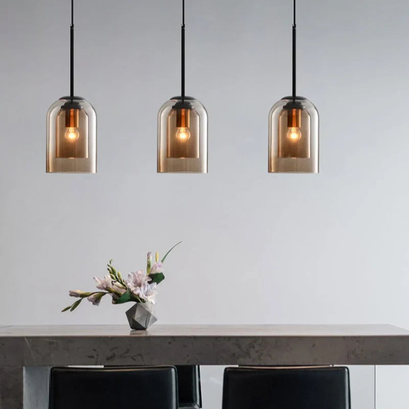 GlowLume – Moderne glas-pendellampe