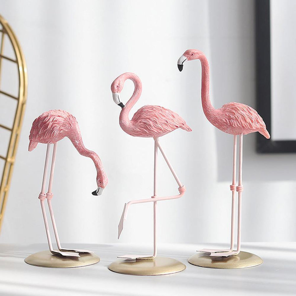 TropiFlair – Elegante Flamingo-statuer til tropisk have- og boligindretning