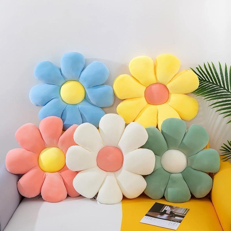 PetalPuff – Legende blomsterformet pude med sjovt design til hyggeligt liv
