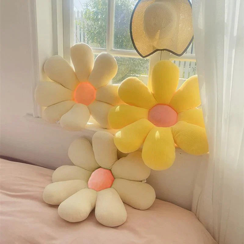 PetalPuff – Legende blomsterformet pude med sjovt design til hyggeligt liv