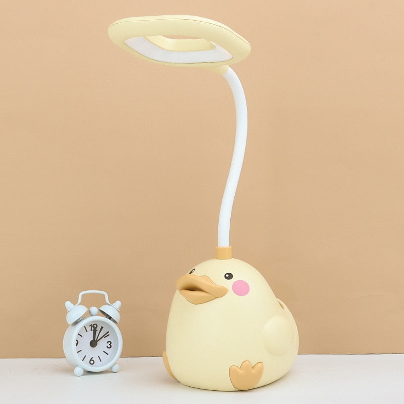 BrightQuack - Sjov og farverig andeformet LED-skrivebordslampe til børneværelser