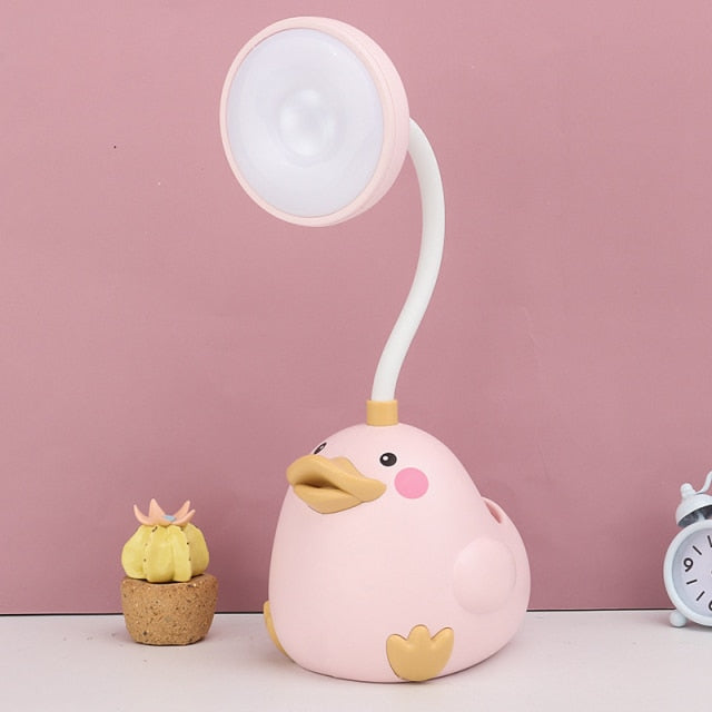 BrightQuack - Sjov og farverig andeformet LED-skrivebordslampe til børneværelser