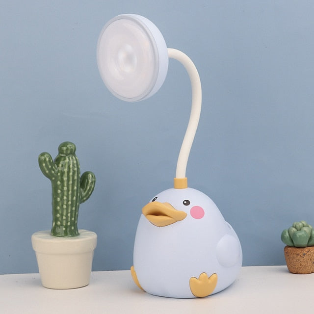 BrightQuack - Sjov og farverig andeformet LED-skrivebordslampe til børneværelser