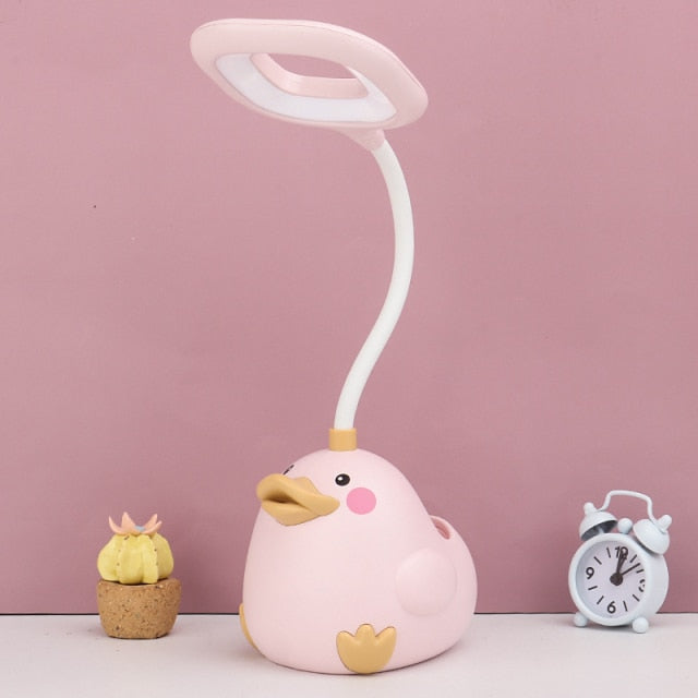BrightQuack - Sjov og farverig andeformet LED-skrivebordslampe til børneværelser