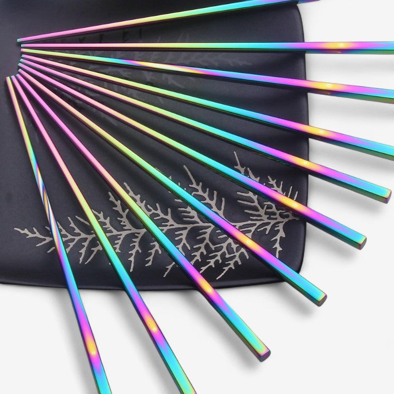 DineGlow - Iriserende Spisepinde med Elegant Design