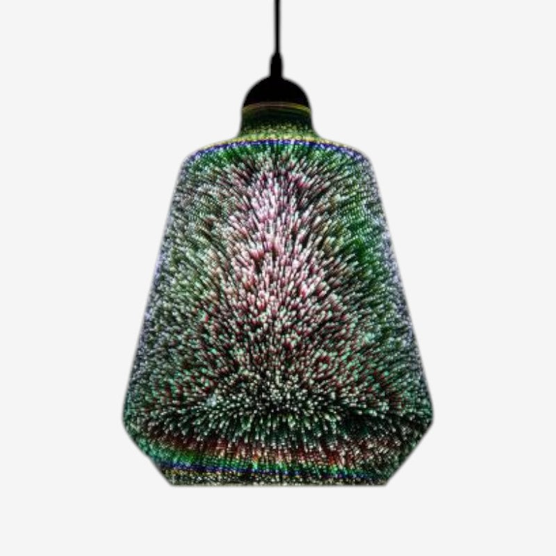 Farverig Glas Rope Pendel Lampe