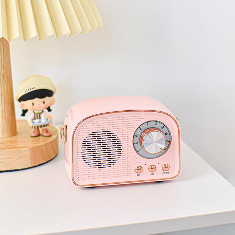 EchoMuse - Retro Bluetooth-højttaler med moderne touch og sødt design