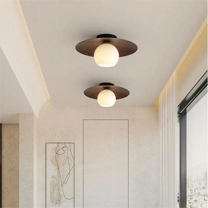 ZenGlow – Elegant Kugleformet Pendellampe med Blødt Diffust Lys