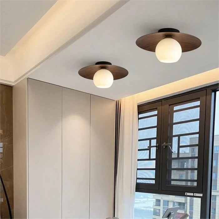 ZenGlow – Elegant Kugleformet Pendellampe med Blødt Diffust Lys