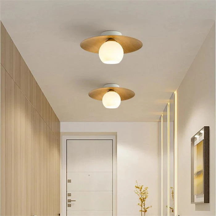ZenGlow – Elegant Kugleformet Pendellampe med Blødt Diffust Lys