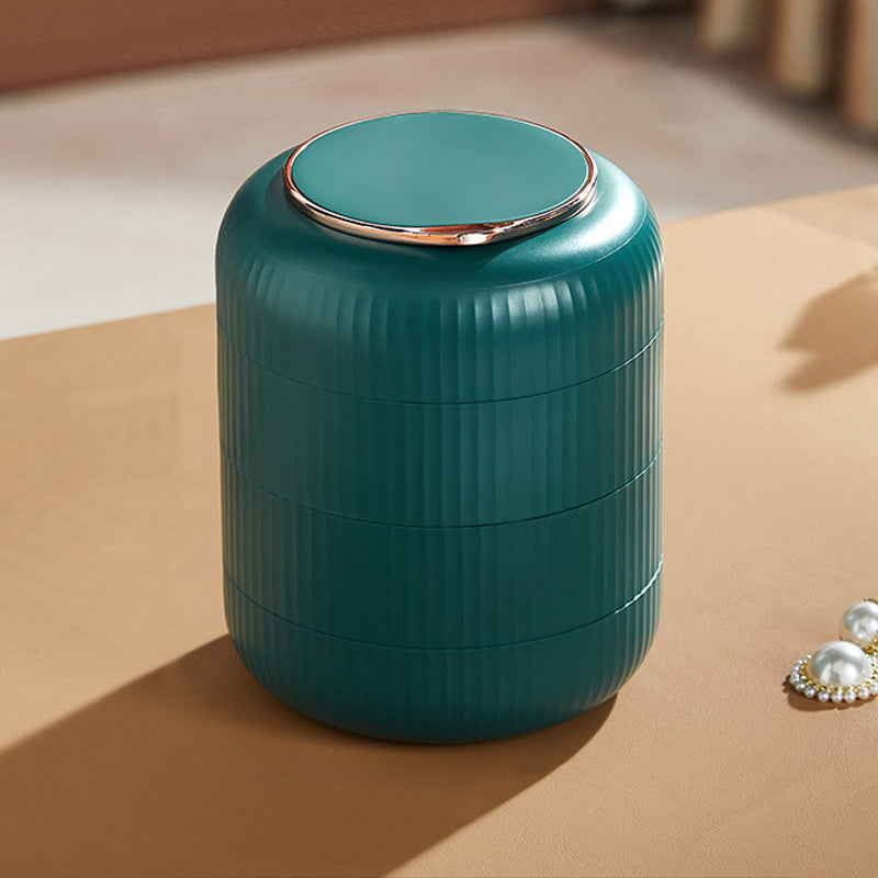 StackGlam – Stabelbar smykkebeholder med flere lag med kompakt spejl og elegant design