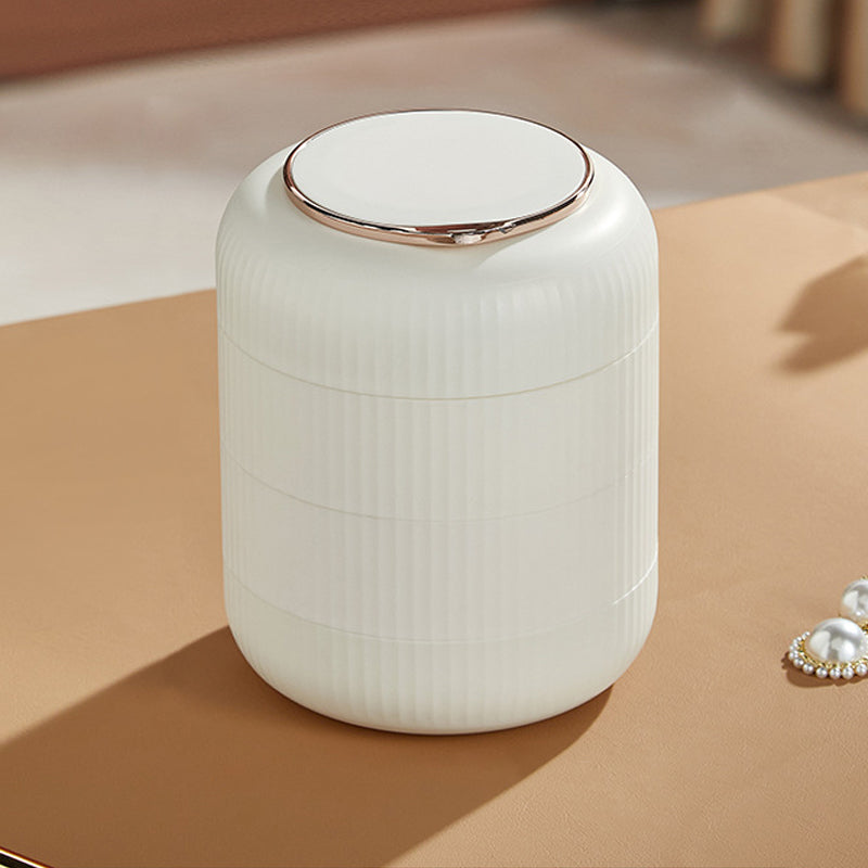 StackGlam – Stabelbar smykkebeholder med flere lag med kompakt spejl og elegant design