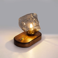 IceStone - Dekorativ bordlampe i glas med blødt omgivende lys