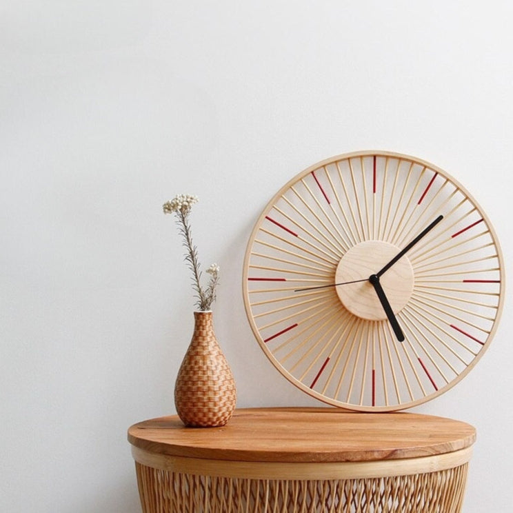 BambooTime – Minimalistisk vægur med lydløst urværk til moderne interiør