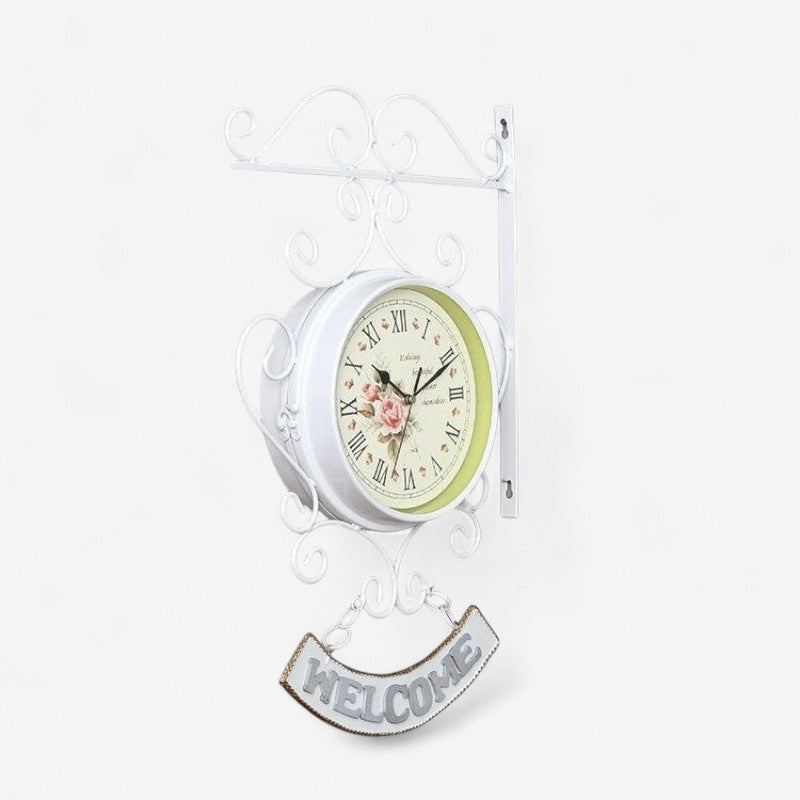 ClockAura - Dobbeltsidet vægur med digitalt display