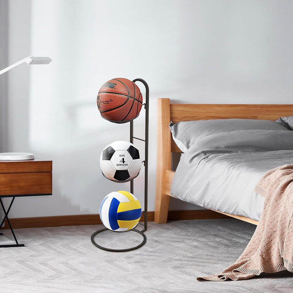 SportRack - Elegant og aftagelig arrangør til opbevaring af sportsbold