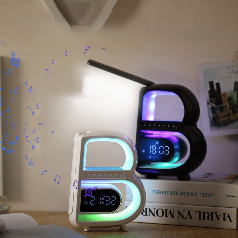 BeatGlow - Smart vækkeur med RGB-lys og trådløs højttaler