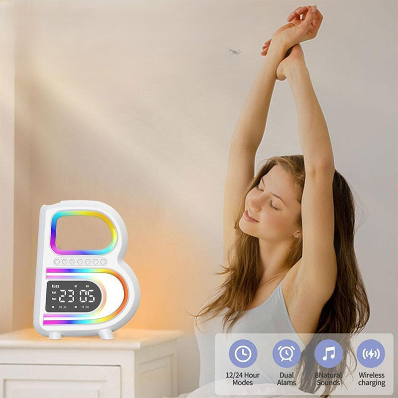LumiBeat - Smart vækkeur med RGB-lys og trådløs højttaler